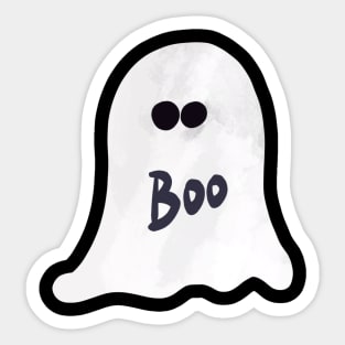 Boo Ghost Halloween Sticker